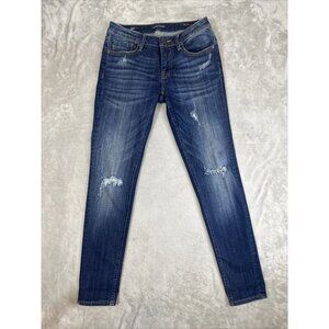 Women’s Vigoss Denim Jeans Jagger Skinny Classic Fit Dark Wash Size 27x29
